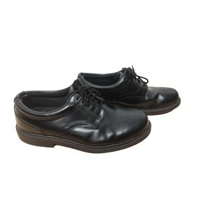 Deer Stags TIMES black leather plain toe lace up oxford men's size US 9.5 M